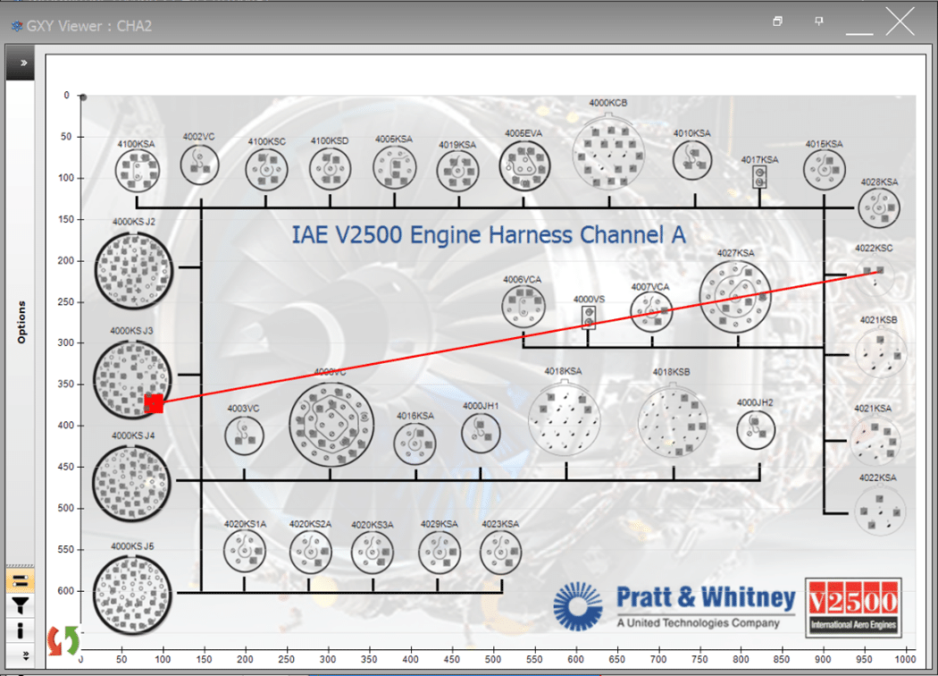 Pratt & Whitney V2500 Intermittence Fault Isolation Graphic