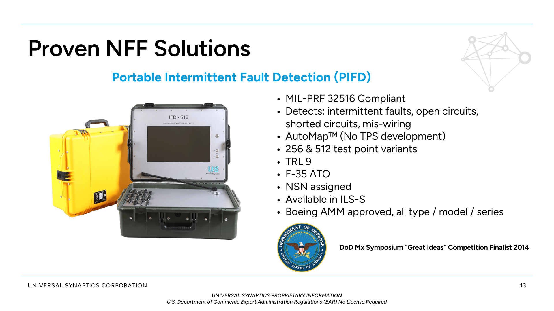 Intermittent Fault Detection (IFD) Brief